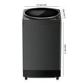 Sharp Full Auto Washing Machine ES-W100DS-H | 10 KG - Dark Grey. 