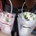 T Shape Florist Decoration Potted Clear Flower Bag Portable Plastic Gift Bags BAWEI. 