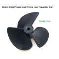 40mm BOAT FAN Blade Nylon Mini Boat Fan 3 Blade 40mm Fan Shaft Hole 2mm 3 Vane Paddle 40mm Diameter Boat Motor Fans Boat Mini Fans. 