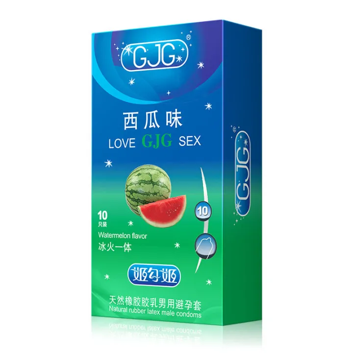 GJG%20Natural%20Rubber%20Latex%20Ultra-Thin%20Safety%20Watermelon%20Fruit%20Flavored%20Condoms%20-%2010pc/Box%20-%20Image%206