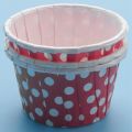 100X Paper Cupcake Baking Cups, Red Dot : 3.8cm x 3cm x 5cm. 