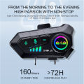 YP10 Helmet Bluetooth Headset Intercom Dual-mode dual-channel Wireless Handsfree Interphone Waterproof Motorbike Earphone. 