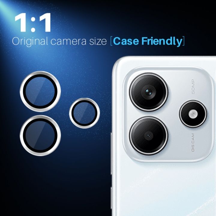 For Xiaomi Redmi Note 14 4G Aluminum Alloy Camera Ring for 6.67 inches