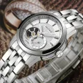 Genuine Swiss mechanical watches Ai wave automatic mechanical watch men's belt business casual male table ultra-thin waterproof. 