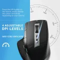 Rapoo MT750 Multi-mode Rechargeable Wireless Mouse Ergonomic 3200 DPI Bluetooth Mouse Easy-Switch Up to 4 Devices. 