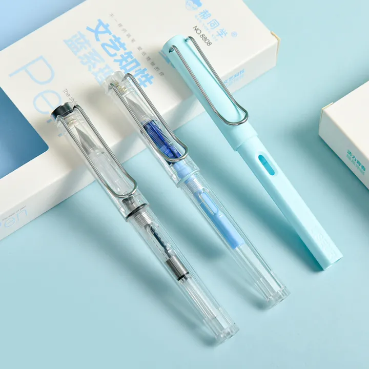 Simple%20and%20Stylish%20abs%20Resin%20Pen%20Body%20Pen%20Kit%20Fresh%20Youth%20Pure%20Color%20Student%20Writing%20Practice%20Signature%20Pen%20-%20Image%203