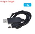 USB Power Boost Line DC 5V To DV 9V / 12V Step Up Module USB Converter Adapter Cable 2.1x5.5mm Plug for Arduino WIFI. 