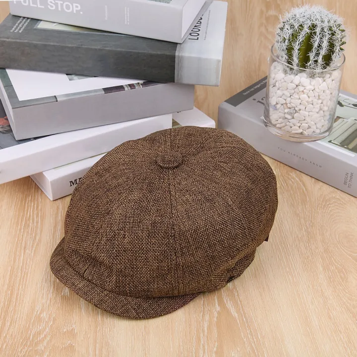 Fashion%20Outdoor%20Linen%20Beret%20Hat%20Men's%20Classic%20Retro%20Casual%20Octagonal%20Cap%20-%20Image%208