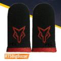 2Pcs Cyber Fox PUBG Mobile Finger Sleeve / Sweatproof Gloves for PUBG Mobile Gaming - Black / Finger Grip For Gaming / PUBG Finger Sleeves / PUBG Finger Gloves / PUBG Finger Cover / PUBG Finger Grip / Free Fire Fiinger Sleeves. 