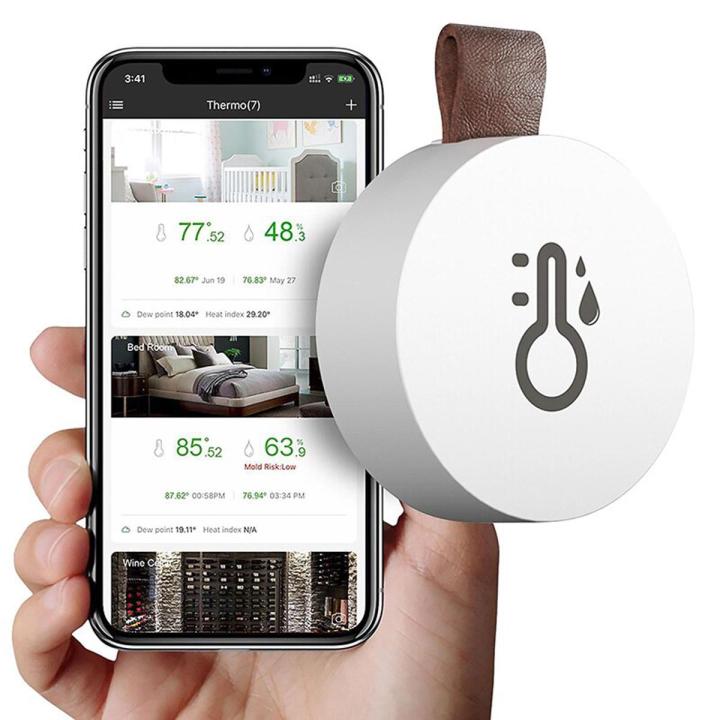 Wireless Thermometer And Hygrometer Bluetooth Connection Tature And Humidity Sensor Home Smart Thermometer And Hygrometer
