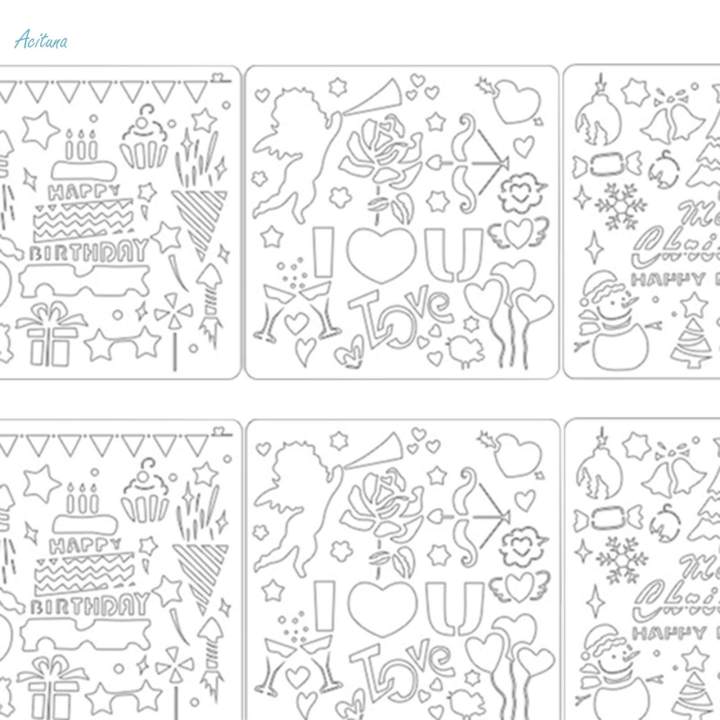 Craft%20Stencils%20Reusable%20Graffiti%20Template%20for%20Scrapbook%20Craft%20Projects%20Stamp%20-%20Image%208