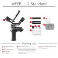 ZHIYUN Weebill 2 Gimbal Stabilizer for Camera DSLR Cameras 3-Axis Handheld Stabilizer with Screen for Sony / Canon Camera. 