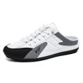 Spring Summer 2024 Men's Flat Casual Shoes Trend Soft Sole Driving Shoes Half Shoe Shoes Men's Trend. 