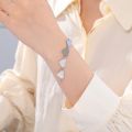 Fishhook Heart Personalized Bracelet Custom Name Engrave Date Family Bangle Gift For Man Women Mother Stainless Steel Jewelry.