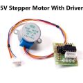 Driver With 5V Stepper Motor DC 5V 28BYJ-48 4 Phase 5 Wires With ULN2003 Driver Board Programmable Small Reduction Gear Motor For 3D Printer CNC Machine Arduino DIY Project. 