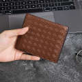 Woven Wallet Casual Premium Folding Thin Card Bag Money One Piece Men's Leather Clip. 