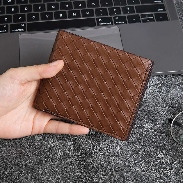 Woven%20Wallet%20Casual%20Premium%20Folding%20Thin%20Card%20Bag%20Money%20One%20Piece%20Men's%20Leather%20Clip%20-%20Image%202