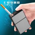 2-In-1 Cigarette Case Box Lighter For Smoking Usb Rechargeable Lighter Creative 20Pcs Cigarette Box Cigarette Holder. 