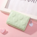 SeaGloca New Korean Fashion Love Print PU Short Trifold Wallet For Woman No 1624. 