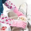 Dishwashing Cleaning Rubber Gloves Non-Slip Kitchen Glove Waterproof - Belizzi.