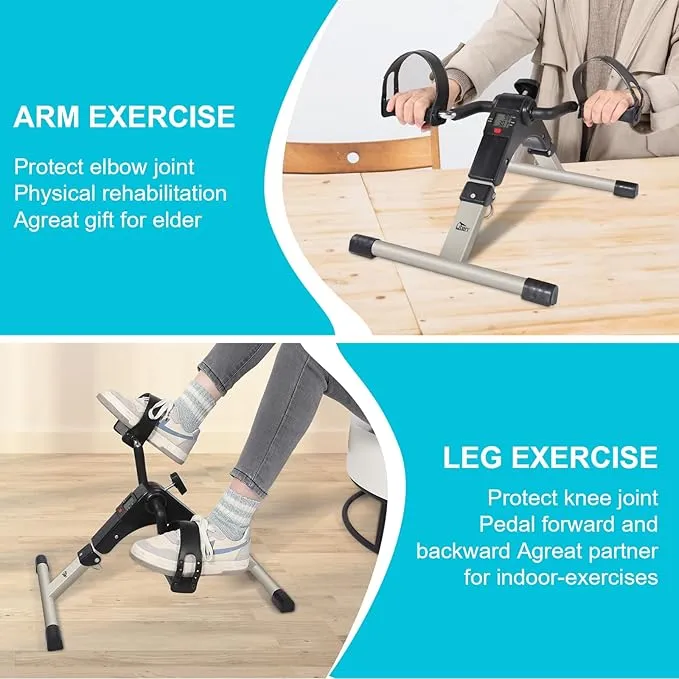 Mini%20Exercise%20Cycle/Portable%20Folding%20Arm%20&%20Leg%20Pedal%20Exerciser%20With%20Digital%20Lcd%20Display%20Home%20Indoor%20Mini%20Exercise%20Bike%20Resistance%20Adjustable%20-%20Sports%20&%20Fitness%20-%20Image%203