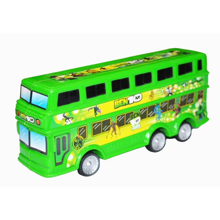 Ben10 Bus Bus For Kids Plastic Friction Bus_Green