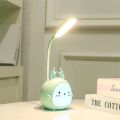 Elf Rechargeable Table Lamp, Desk Light, LED Night Table Light Eye Protection 360° Rotation USB Charging. 