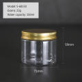 50ml/100ml/150ml/200ml/300ml plastic jar with lid screw iron transparent container empty cosmetic cream powder jar vanity box.