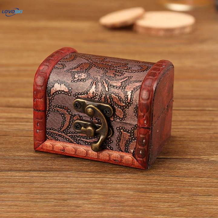 Antique Jewelry Box Gifts Wooden Box for Necklaces Jewelry Earrings