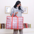 Factory direct lattice thickened snakeskin handbag large moving packing bag storage box set zipper moving bag. 