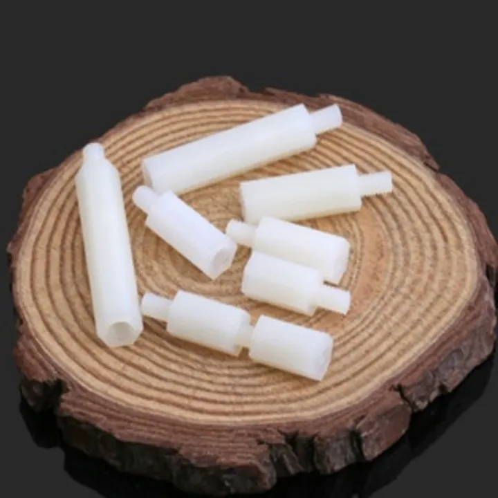 20-50pcs%20Male%20to%20female%20nylon%20standoff%20M2%20M2.5%20M3%20M4*L+6%20white%20black%20pcb%20Nylon%20Standoff%20Spacer%20Column%20Plastic%20Spacing%20Screws-10mm%20-%20Image%203