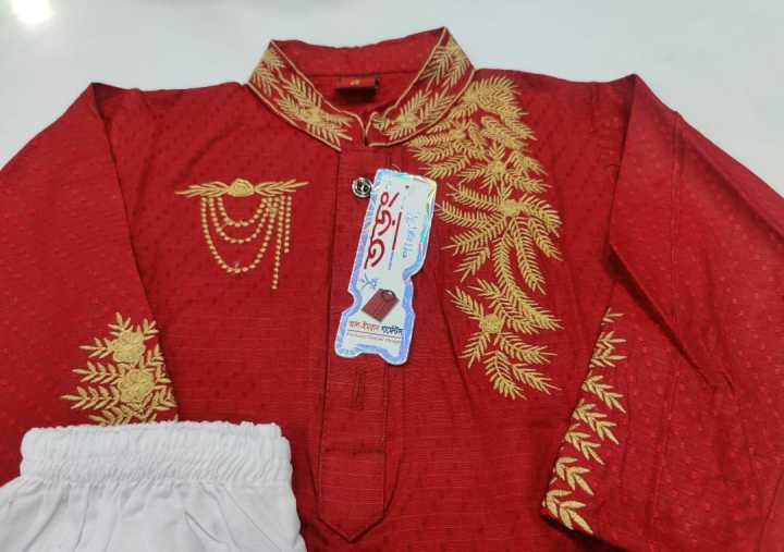 Red%20colour%20baby%20panjabi%20baccha%20der%20lal%20colour%20panjabi%20-%20Image%204