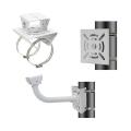 2X Universal Vertical Pole Mount Adapter, with 4 Loops, Wall Mounting Loop Bracket.