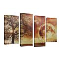4pcs Large Canvas Huge Modern Home Wall Decor Art Oil Painting Picture Print No Frame-Global Collection.