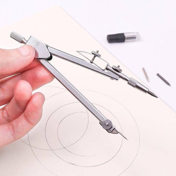Compass Math Tool Drawing Stainless Steel Drawing Compass Math Geometry Tools for Circles School ...