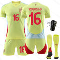 Football raining hes 2024 Spain Away Cup Football hes suit Jersey o.7 orata 9 arey 19.