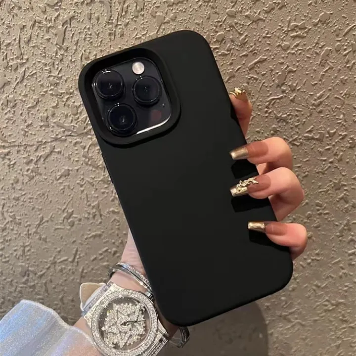 Liquid%20Silicone%20Premium%20Quality%20Back%20Cover%20Case%20For%20Apple%20iPhone%2011%20TO%2014%20PRO%20MAX%20%E2%80%93%20Black%20-%20Image%205