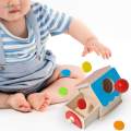Developmental Ball Drop Toy Montessori Toys with Drawer Montessori Sensory Toys Educational Toy Object Permanence Box Toys Intelligence Toy. 
