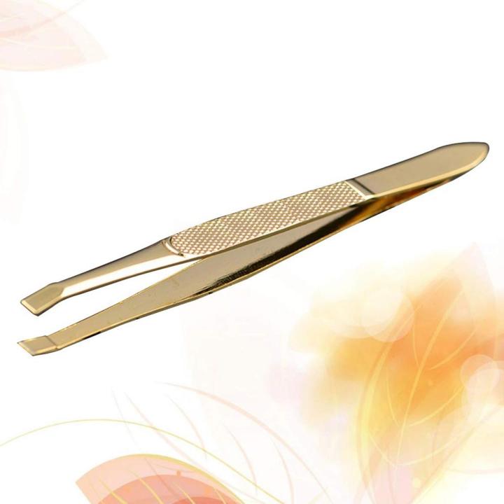 Golden Color Stainless Steel 9 CM Length Tweezer