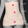 Postpartum Belly Band Wrap 3 in 1 Belt C section Recovery Girdle Women Body Shaper Waist Shapewear Abdominal Binder Post Surgery.