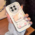 Case for realme 13 14 15 pro plus 5g 13 pro 5g phone casing back cover Softcase Silicone shockproof Cover new design aesthetic cute cat with makeup mirror holder for girls JTMMZJ9.