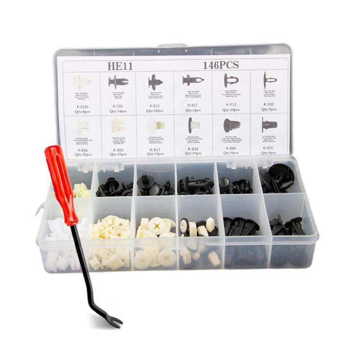 146 Pcs & Car Bumper Tool Fender Door Hood Bumper Trim Clip Body