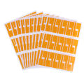 10 Sheets Self-Adhesive Cable Labels Waterproof Identification Tags Stickers.