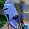 Spot 2021 Autumn Fish Head Casual Velcro Fashion Sandals Flat Women's Shoes Origin Source 6 Color Plus Size. 