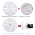 Surveillance Accessories For CCTV Cameras Monitor  Rotatable Stable No-Drilling Holder  Indoor Outdoor Wall Mount Bracket  Minimalist White Plastic Camera Support Base. 