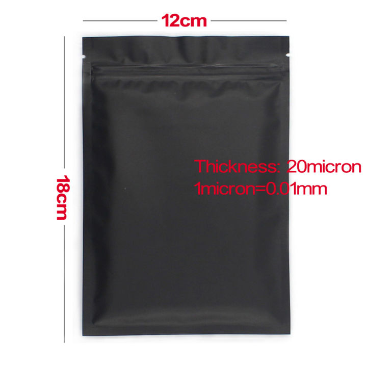 50pcs%20Matte%20Black%20White%20Heat%20Sealable%20Plastic%20Flat%20Mouth%20Ziplock%20Packaging%20Bag%20Smell%20Proof%20Aluminum%20Foil%20Mylar%20Ziplock%20Bags%20-%20Image%207