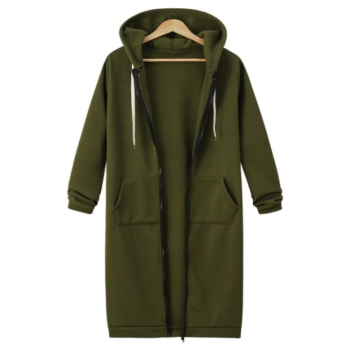 Autumn%20Winter%20Solid%20Color%20Thicken%20Hoodies%20Women%20Fashion%20Korean%20Style%20Zipper%20Long%20Sleeved%20Hooded%20Sweatshirt%20Office%20Ladies%20Tops%20-%20Image%204