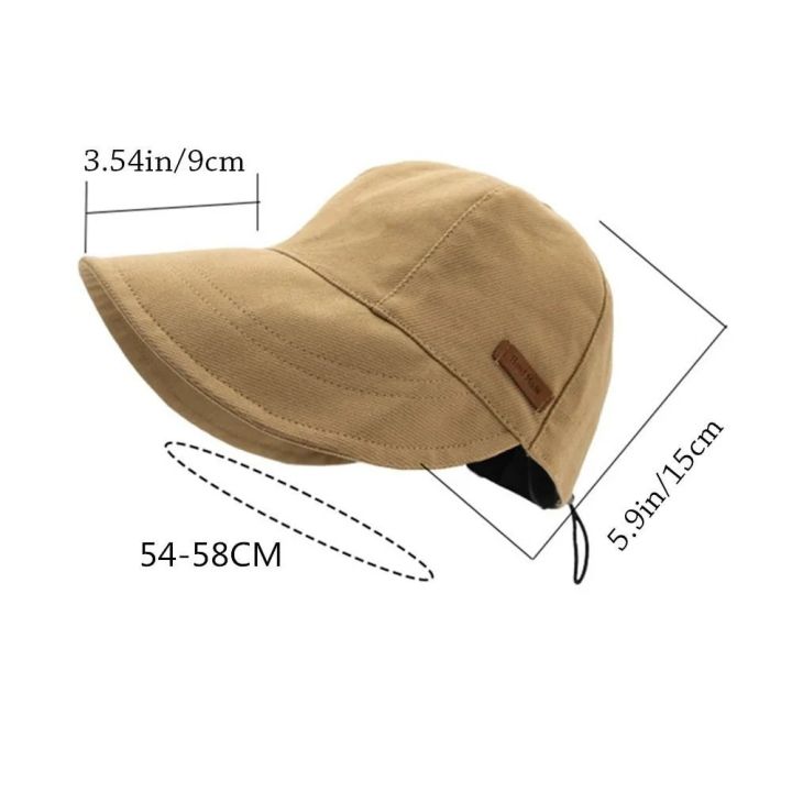 Foldable%20Wide%20Brim%20Sun%20Hat%20Drawstring%20Adjustable%20Caps%20for%20Men%20Women%20Beach%20Hats%20Summer%20Quick-drying%20Visors%20Fisherman%20Cap%20-%20Image%204