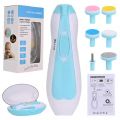 Electric Nail Trimmer for Baby Baby Nail Trimmer Electric Newborn Essential Set Nail Clippers Tools Cutter Care Set Coupe Ongle Bebe With 6 Grinding Heads.