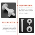 4PCS Toilet Seat Hinge Bolt Screws with Plastic Nuts and Washers.